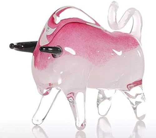 SJYDQ PINK CATLOVA FIGURINES poklon stakleni ukras mini životinjske figurine rukoviti kućni dekor Moderni dodaci za ukrašavanje doma