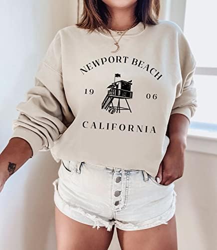 Newport Beach California pulover džemper sa krilima, suvenir poklon košulja za lutanje za nju