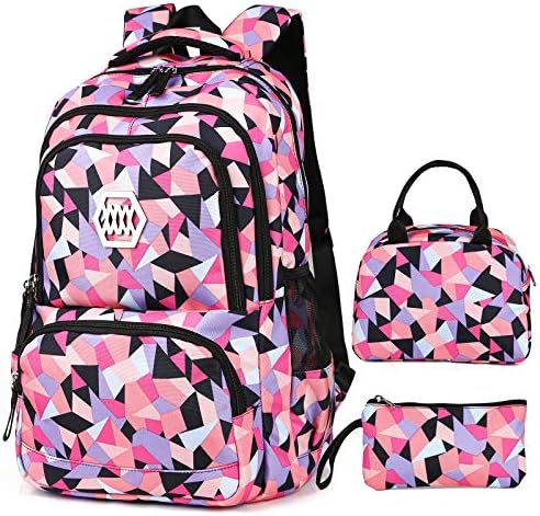 Scione školski ruksaci postavljeni za teen djevojke, ženske lagane školske torbe - putnički