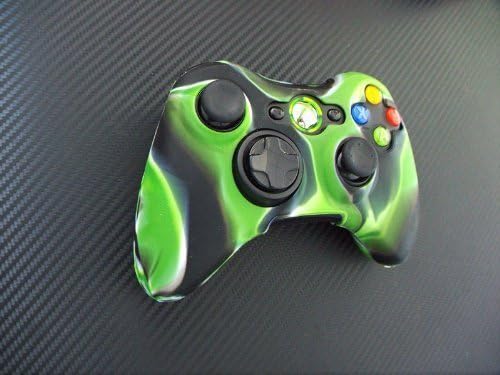 Jedan komad 1x za Xbox 360 daljinski upravljač Silikonski zaštitni poklopac kože - svijetlo zelena crna