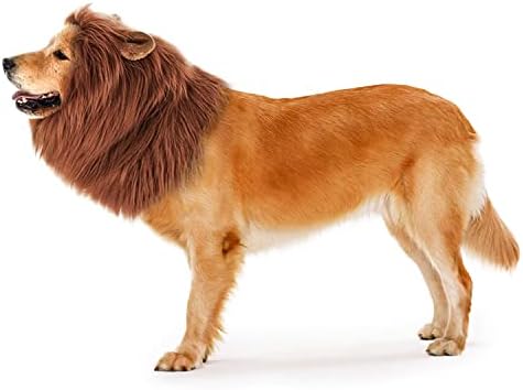 Pas Halloween Kostimi Lion Mane za psa Halloween Party Realistic i smiješna odjeća za periku Lion za velike pse srednje veličine za Cosplay