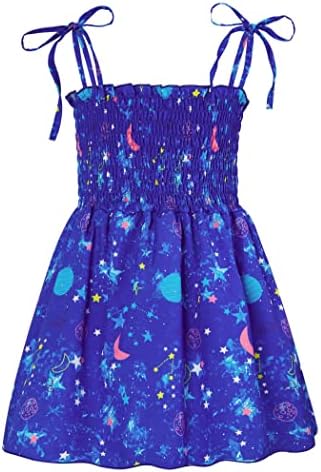 Vieille Toddler Baby Girls Ljetne haljine Ruffles Trake Princess Sunduress cvjetno tiskane haljine za odmor na plaži 1-5 godina