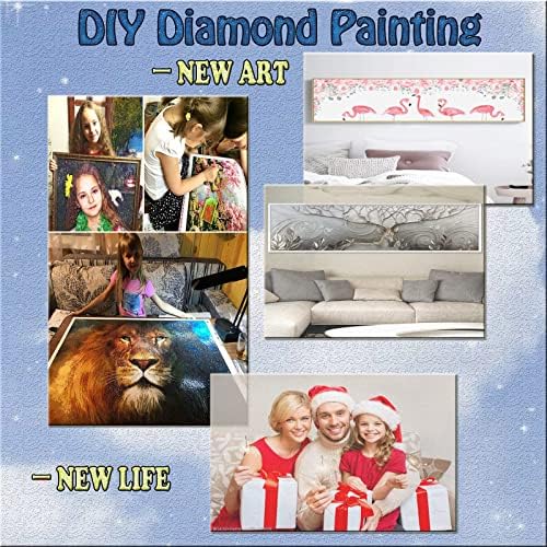 Dijamantni setovi za odrasle, Riba Yellow Deer Diamond Art Kids početnik DIY 5D boja po brojevima, velikim