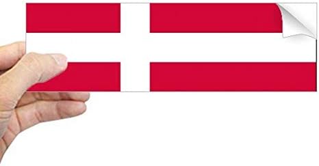 Diathinker Danska Nacionalna zastava Europa Zemlja Pravokutnik naljepnica za branik naljepnica za notebook