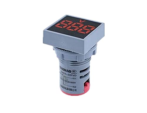 KDEGK 22mm Mini digitalni voltmetar kvadrat AC 20-500V voltni tester za ispitivanje napona Snaga