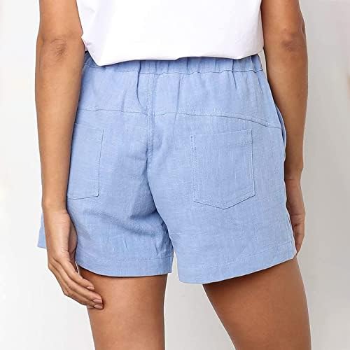 Ženske kratke hlače Nisko rastopom zvezu elastične strugove Dukserice Ravne obične jogging pantalone sa džepnim