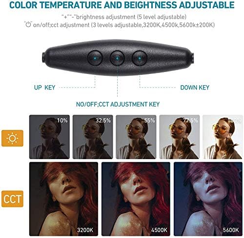 2pack LED video Light kompleti, 3200-5500K dvobojni video rasvjetni komplet sa postoljem za