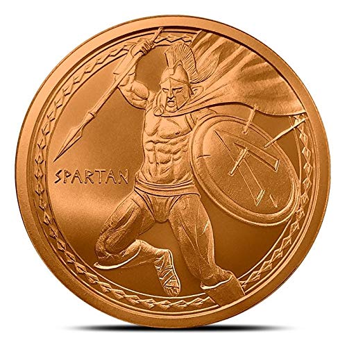 Spartan 1 oz Copper Round, Warrior Series