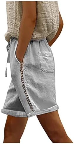 Trebinske ženske modne vrećaste pantalone sa džepom tanki čipkaste boje pune boje retro casual