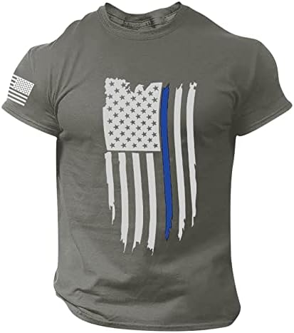 BMISEGM Ljeto Muške košulje Muške ljetne neovisnosti Modni ležerni tiskani majica s kratkim rukavima Spandex