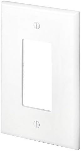 Leviton 88601 1-Gang Decora GFCI uređaji Decora, Wallplate, prevelizirani, termoset, nosač uređaja, bijeli