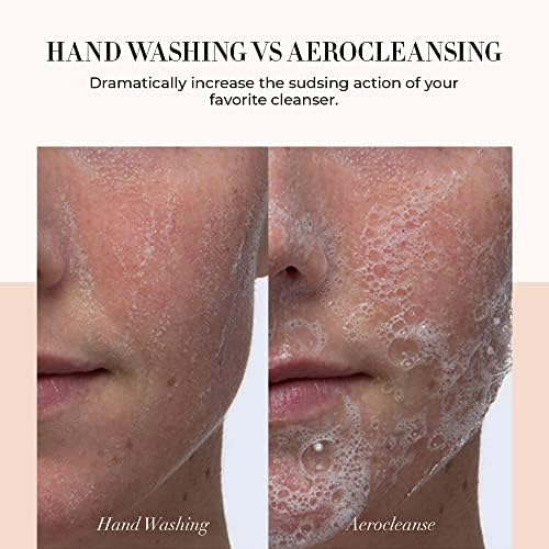 Štrebnost Aerocleanse četkica za čišćenje lica i tijela - Zračni uređaj za čišćenje uređaja za čišćenje lica uklanja šminku, prljavštinu, višak ulja i nečistoća - vodootporna i nježna za osjetljivu kožu