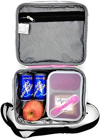 Jyps izolovana jednorog kutija za ručak za djecu, Flip Sequin Girls Tote Torbe za ručak sa naramenicom, ručne torbe za ručak za višekratnu upotrebu Božićni pokloni za djevojčice u školi