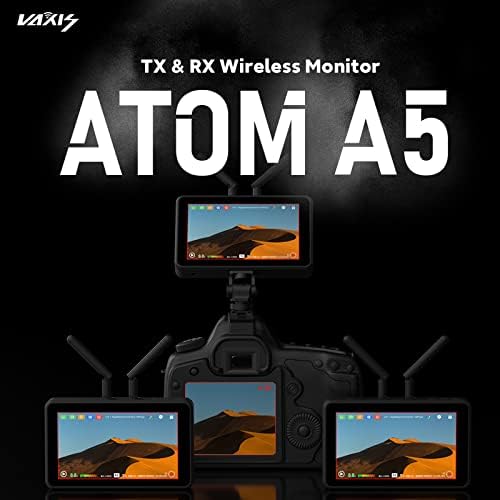Vaxis Atom A5 5.5 inčni ekran osetljiv na dodir TX RX bežični Monitor HDMI bežični sistem za prenos Video zapisa monitor predajnik slike prijemnik sa 150m 492 feet opseg 0.08 s latencija