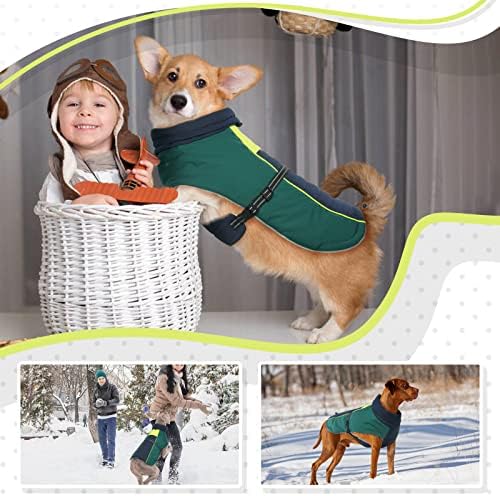 Zimske jakne Yagamii, hladni vremenski kaput Vodootporna odjeća reflektirajuća psa zimski kaput vjetroottni prsluk odjeća za toplu snagu, podesivu ugodnu odjeću za male srednje velike pse