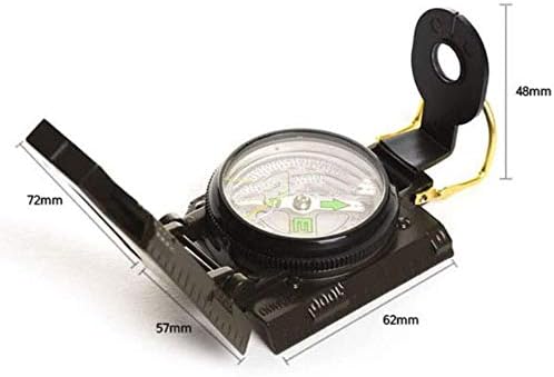 TJLSS multifunkcionalni kompas sav metalni vojni vodootporni kompas visokog tačnosti sa nivoom mjehurića za aktivnosti na otvorenom