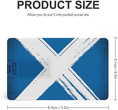 Retro škotska zastava USB fleš pogon dizajn kreditne kartice USB fleš pogon Personalizirano Memory Stick tipka 32g