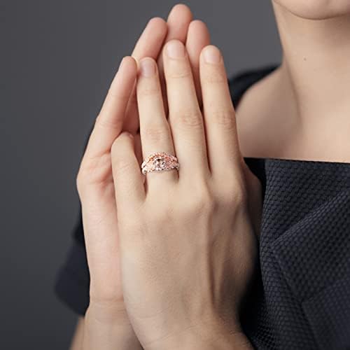 2023 Dijamantni prsten za ružin zlato za žene za angažman prsten nakit pokloni casual prsten