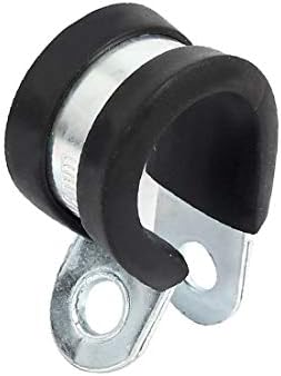 X-dree dia gumeni obloženi R u obliku pocinčanog cijevi za klip kabelska stezaljka 8pcs (Diámetro de