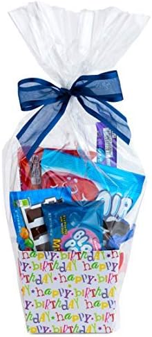 Purple Q Crafts clear Basket torbe 16 x 24 celofanske poklon torbe za male korpe i poklone debljine