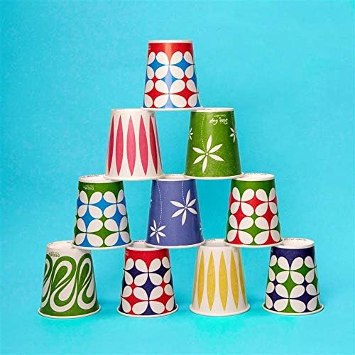 Dixie višenamjenske papirne čaše od 5 oz, kutija od 100 šoljica, boje/stilovi variraju, višebojni
