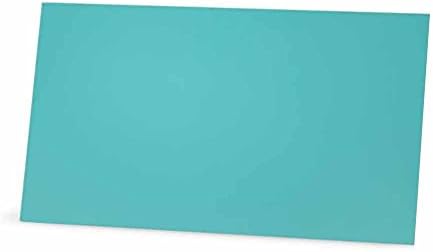 Misty Blue Place Cards-stan ili šator stil - 10 ili 50 paket-Bijela prazna prednja jednobojna granica plasman