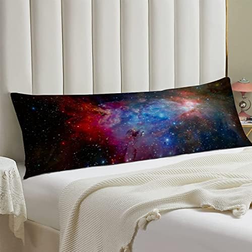 UTF4C zvijezda Planet Galaxy jastuk za tijelo pamuk 20 x 54 Odrasli mekani sa patentnim patentnim jastučem za pranje dugih kreveta jastuk za trudnice za trudnice SOBA Sofa za kućni dekor