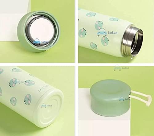 Funblast Boca od nehrđajućeg čelika za djecu - vruća i hladna pića, procurljiva izolirana vakuumska tikvica sa izoliranim cijevima, BPA, BPA i