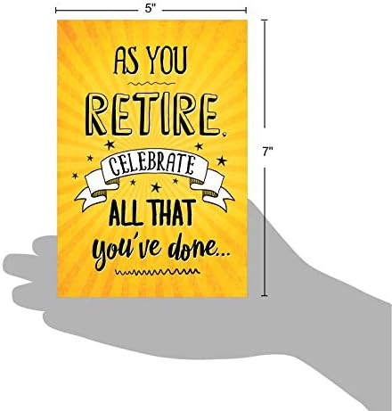 NobleWorks - smiješna penziona kartica sa kovertom, šareni Pozdrav penzionera-dok se penzionišete C6875RTG