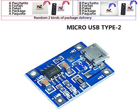 Tp4056 Type-C/Micro/Mini USB 5V 1A punjač modul ploča za punjenje Dual funkcije,Mini USB 2