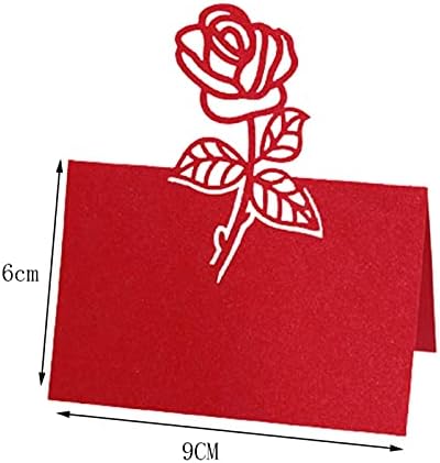Hvala Card holiday Decoration Vintage cvijet ruže lasersko izrezano ime stola mjesto kartice