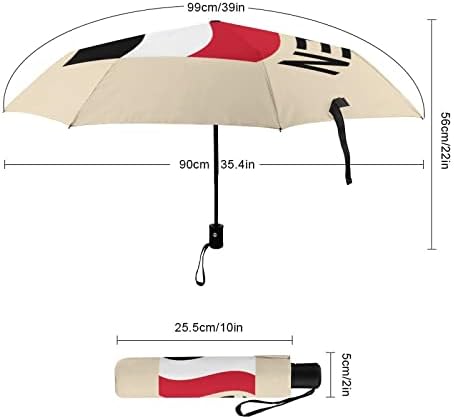 Zastava Jemena putni kišobran izdržljiv Vjetrootporni Sklopivi kišobran za kišu prijenosni