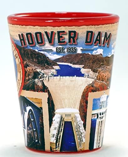 Hoover Dam Arizona Nevada Scrapbook Shot Glass