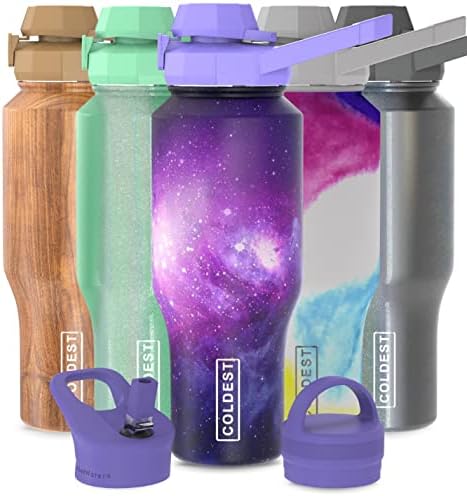 Najhladnija Sportska flaša za vodu - posuda sa 3 poklopca sa ručkom na poklopcu čaša za flaše za