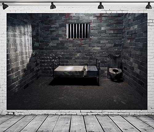 BELECO 12x8ft tkanina pozadina zatvorske ćelije zatvor zabranjena Soba fotografija pozadina tamna zatvorska ćelija