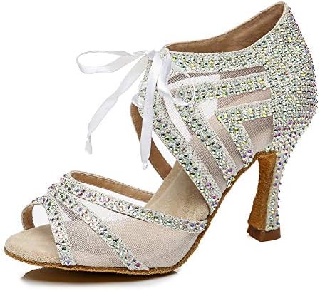Gang Latino plesne cipele Ženske vježbanje za ples od kristalne plesne cipele, performanse, partijske
