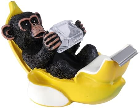 Smiješni uredski stol, majmun u bananoj vrpci, neklizajući, poklon za suradnju, kućice za kućne kuće, 6