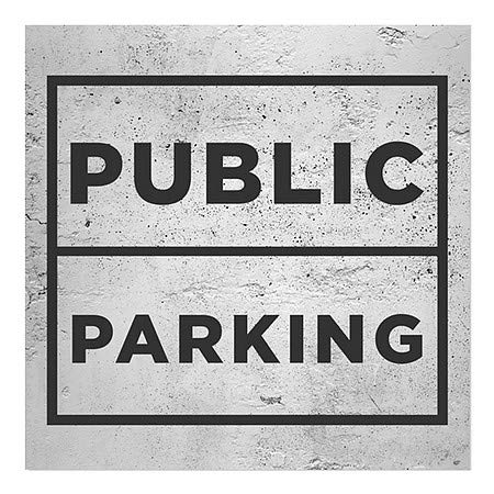 CGsignLab | Javni parking -Bazični sivi prozor Cling | 24 x24