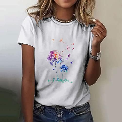 Kratki rukav 2023 Odjeća za posadu Grafički ručak TOP majica za žensku pamučnu košulju Jesen Ljetne