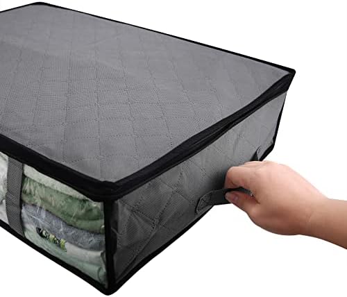 Qiojirmu 2-pakovanje ispod kreveta za pohranu Organizator, sklopivi pokrivači za pohranu, ispod