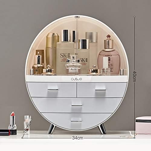 Veliki organizator za šminkanje desktop kozmetički okvir za prašinu lako organizuju vašu kozmetiku pogodnu za umivaonik u kupaonici