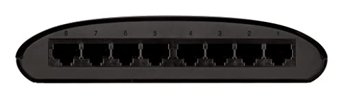 D-LINK DES-1008D 8-priključak Brzi Ethernet Neupravljani radne površine, čvorište, Internet razdjelnik,