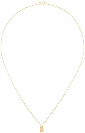 Žene i dame 10k Žuto zlato Mini / Mali pas Oznaka Ogrlica, 18 Žuta zlatna sidrna ogrlica sa privjeskom