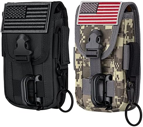 IRZOSALS taktički mobitel Holster torbica, gag za struku molle nosač remena nosača s američkim