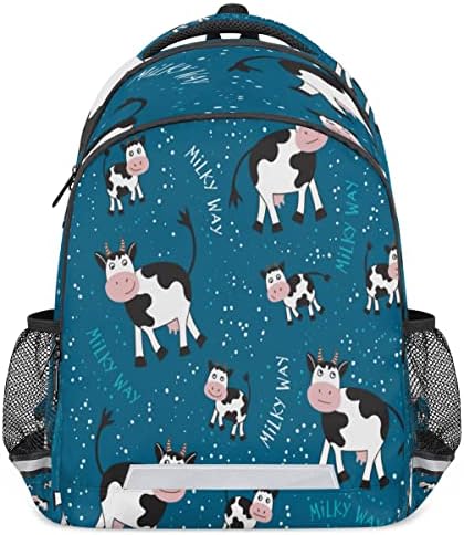 CFPolarne krave teladi i zvjezdani nebo studentski ruksak sa školskim ruksakom za prijenosno pretinac za žene Muškarci Studenti Teens Girls Boys