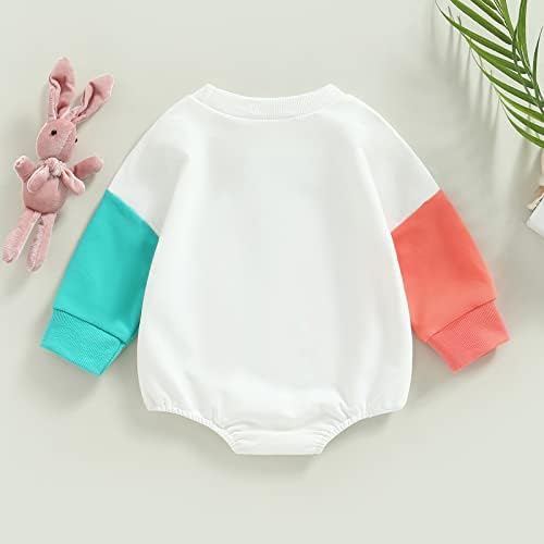 Baby Girl Boy Crewneck Dukserica Bubble Romper Little Love Dugi rukav Onesie Valentines Day Outfit Fall