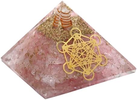 Velika orgona piramida | Rose Quartz piramida Kristal | Metatron Orgonit piramida | Piramide organa pozitivna zacjeljivanje energije