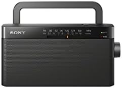 Sony ICF-306 prijenosni AM / FM Radio-Crni