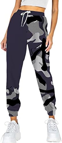 RONGXI Ženska džepna pantalona za pantalone tiskani Comfy Visoki stručni trening atletski saloni za životinje Print harem hlače
