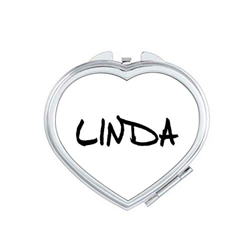 Posebni rukopis engleskog imena Linda ogledalo Putnički uvećani prijenosni ručni džepni šminka